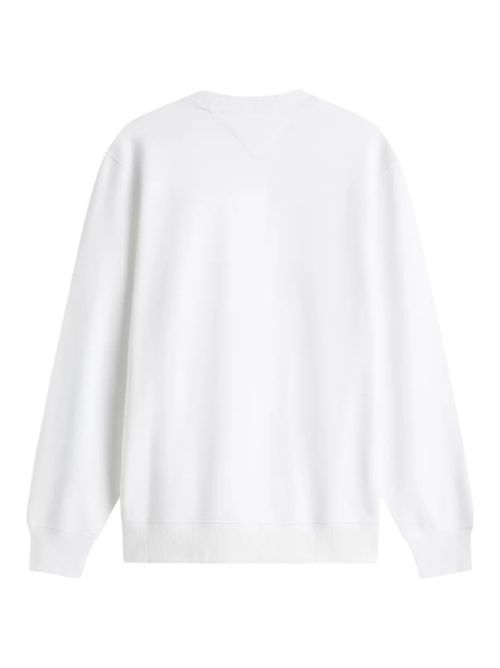 Tommy Hilfiger felpa bianca garzata TOMMY HILFIGER | MW0MW37237YBR